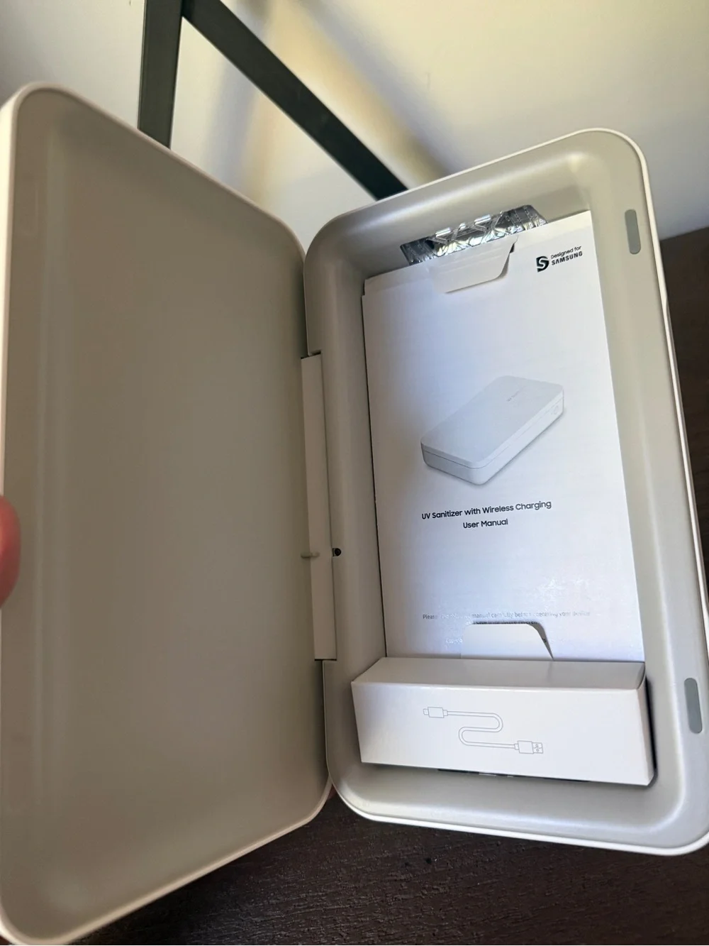Samsung White UV Sanitizer with Wireless Charging